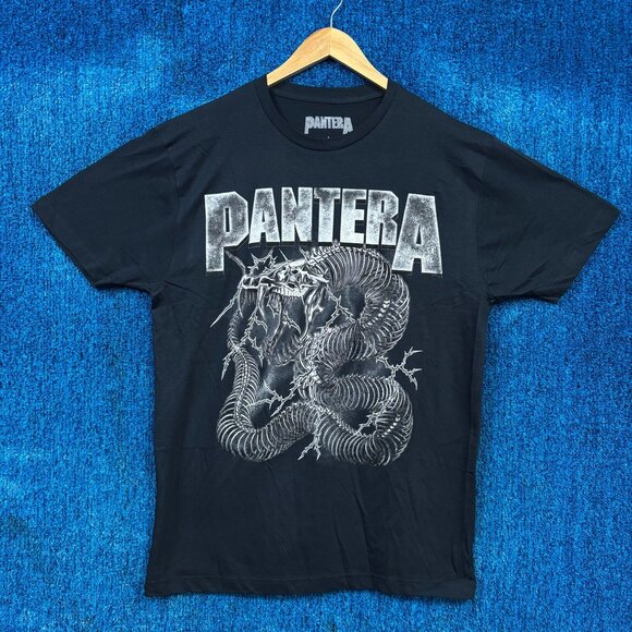 Pantera Electrified Skeletal Snake Thrash Metal Band Tee L - Picture 1 of 4